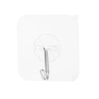 Hook Seamless Adhesive Waterproof Transparent Load Bearing 10kg Wall Hook Kitchen Bathroom Wall Hanger Organizer Dropshipping